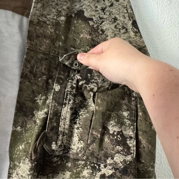 REDHEAD Silent-Hide Camo Button-Down Shirt XL True Timber Strata Outdoor Utility - Picture 8 of 16